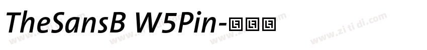 TheSansB W5Pin字体转换